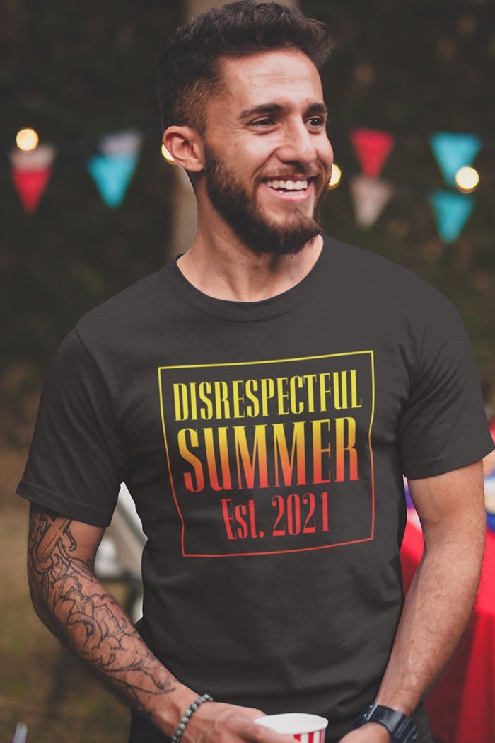 HYPER iCONiCÃ¢â‚¬Å¡Ãƒâ€žÃƒÂ¶Ã¢Ë†Å¡ÃƒÂ«Ã‚Â¬Ã‚Â¢  Disrespectful Summer - Est 2021 T-Shirt Style001 Hoodie, Sweatshirt (Image 3)