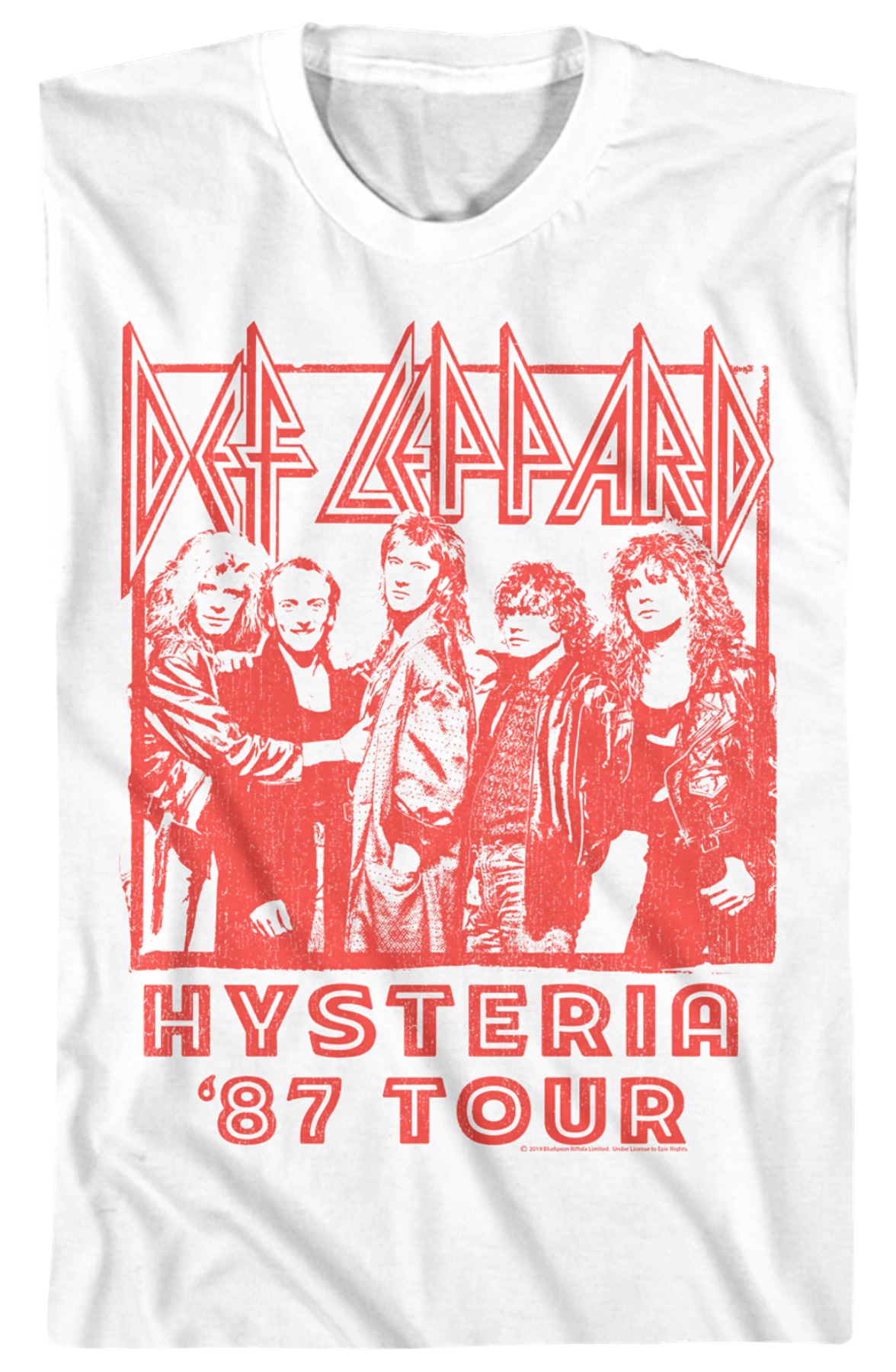 Hysteria '87 Tour Def Leppard T-Shirt Hoodie, Sweatshirt | CiraTrend.com (Image 2)