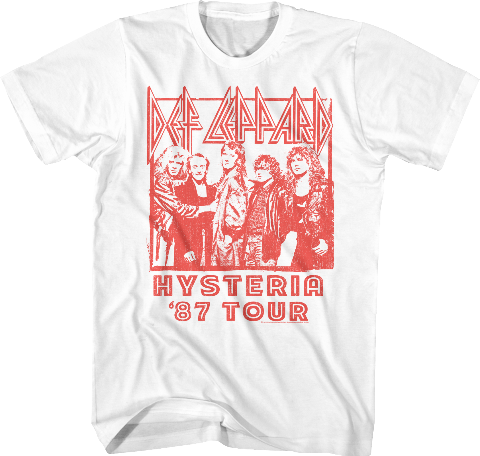 Hysteria '87 Tour Def Leppard T-Shirt Hoodie, Sweatshirt | CiraTrend.com (Image 1)
