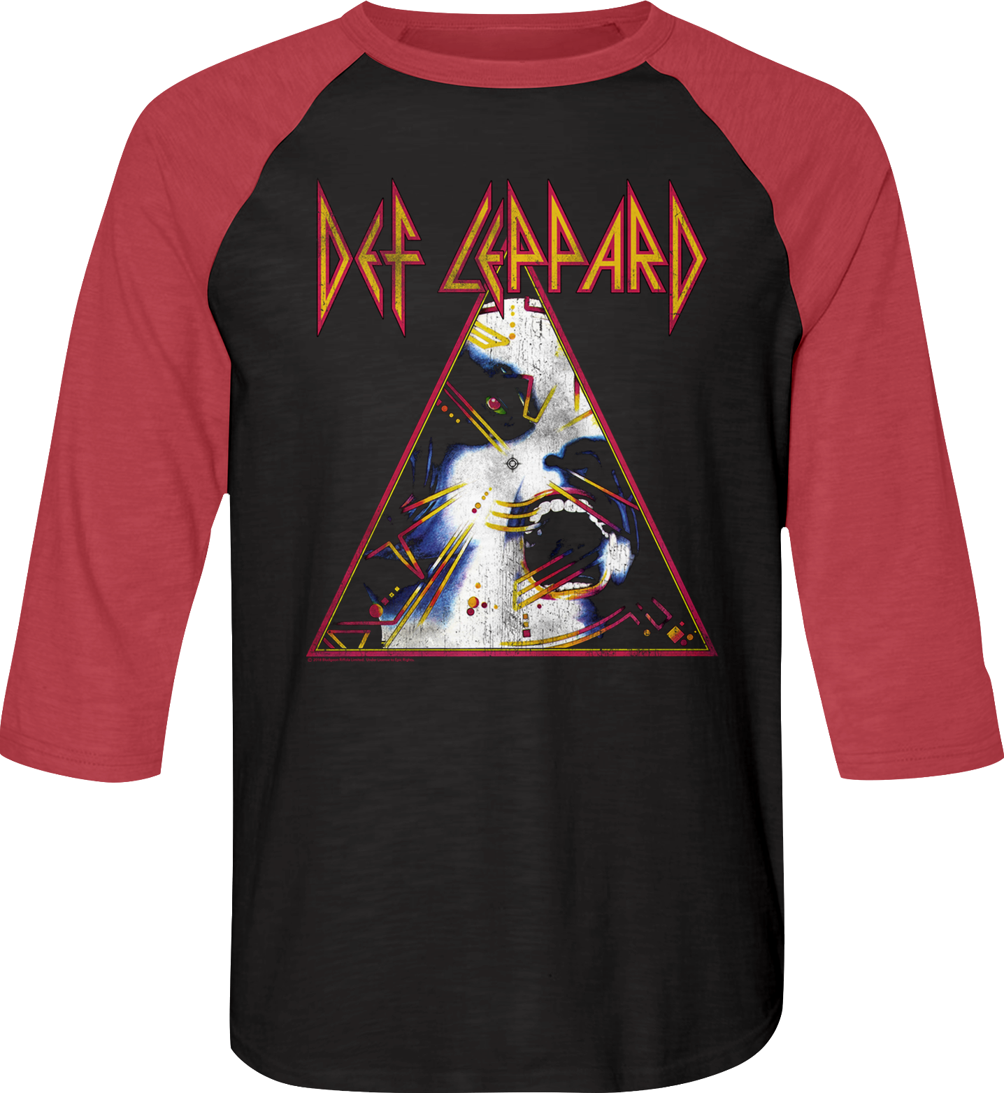 Hysteria Def Leppard Raglan Baseball Shirt Hoodie, Sweatshirt | CiraTrend.com (Image 1)