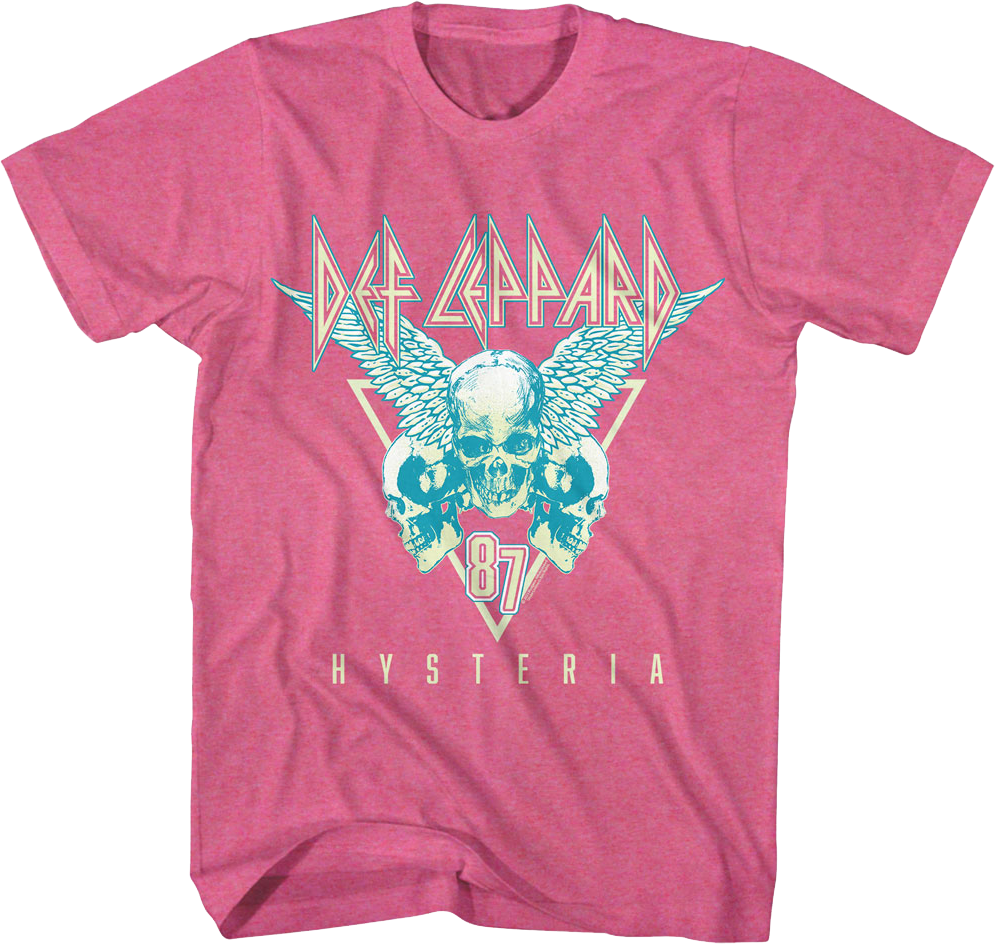 Hysteria Skulls Def Leppard T-Shirt Hoodie, Sweatshirt | CiraTrend.com (Image 1)