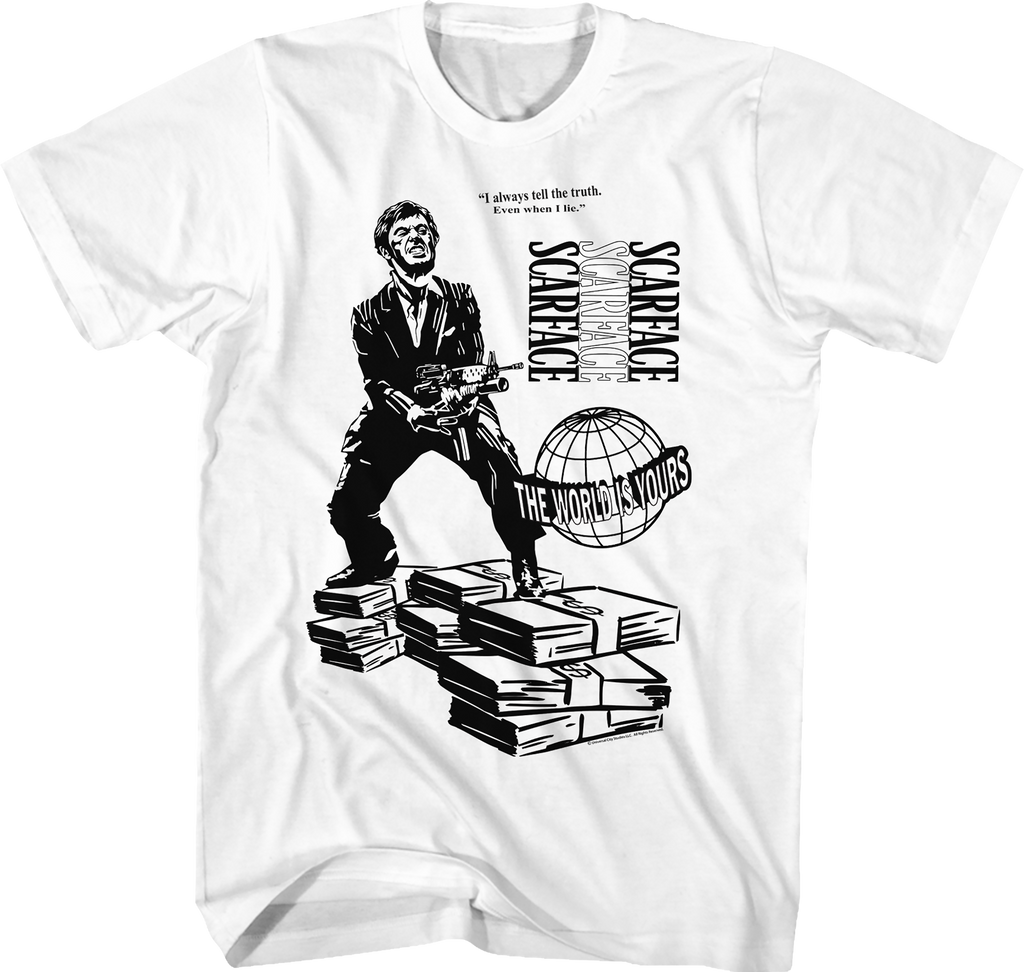 I Always Tell The Truth Even When I Lie Scarface T-Shirt Hoodie, Sweatshirt | CiraTrend.com (Image 1)