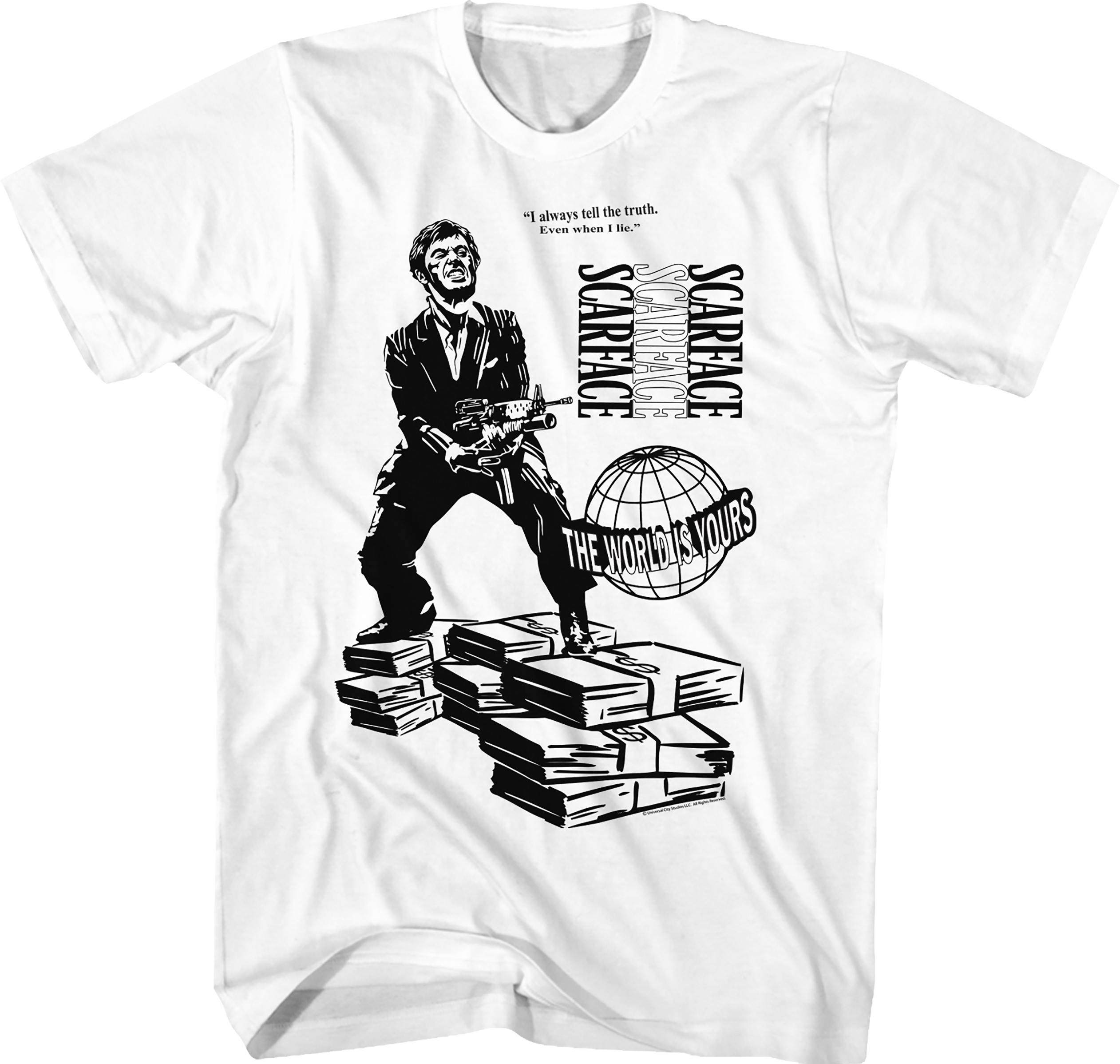 I Always Tell The Truth Even When I Lie Scarface T-Shirt Hoodie, Sweatshirt | CiraTrend.com (Image 1)