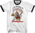 I Celebrated My Birthday With Chuck E. Cheese Ringer Shirt Hoodie, Sweatshirt | CiraTrend.com (Image 1)