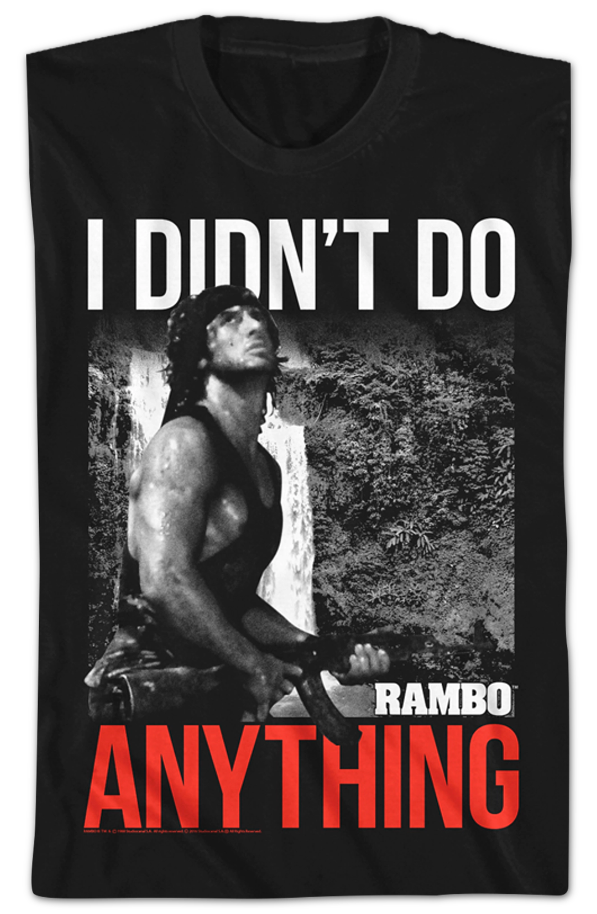 I Didn't Do Anything Rambo T-Shirt Hoodie, Sweatshirt | CiraTrend.com (Image 2)