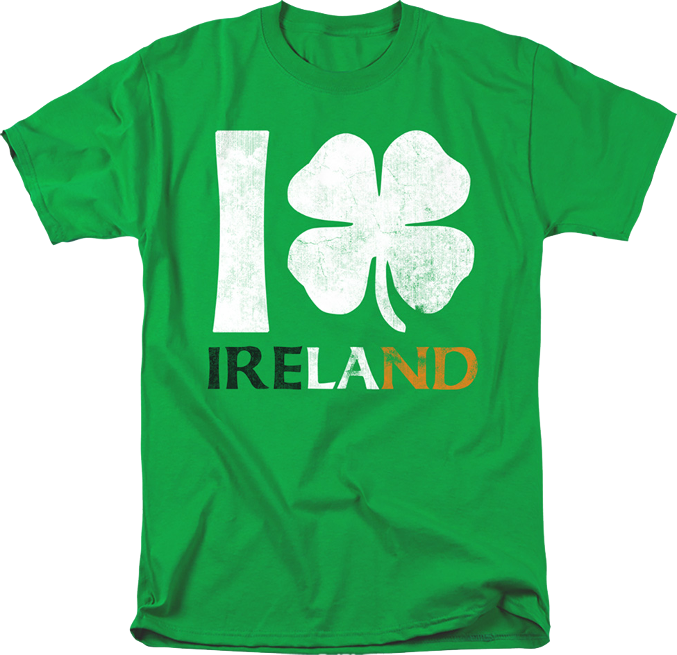I Love Ireland St. Patrick's Day T-Shirt Hoodie, Sweatshirt | CiraTrend.com (Image 1)