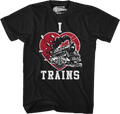 Black I Love Trains Lionel Trains T-Shirt Hoodie, Sweatshirt | CiraTrend.com (Image 1)