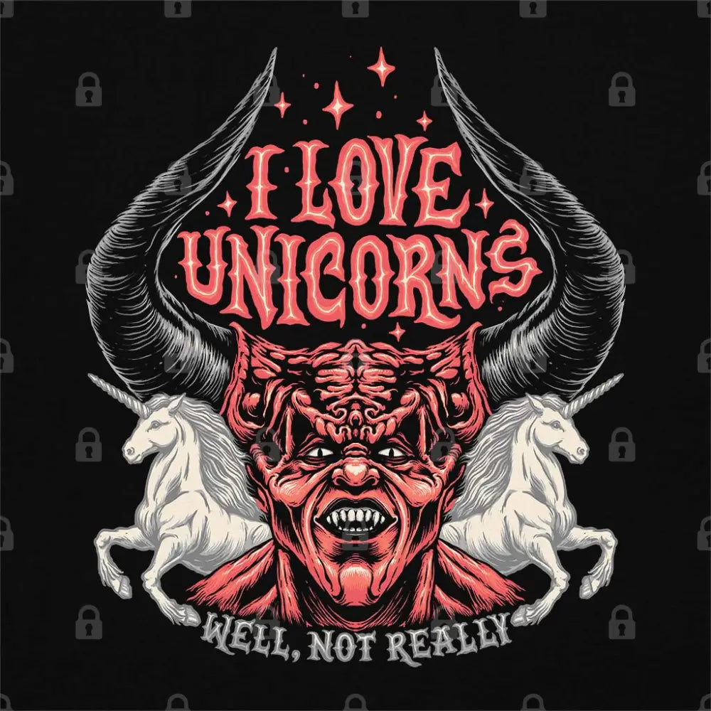 I Love Unicorns T-Shirt Hoodie, Sweatshirt | CiraTrend.com (Image 1)