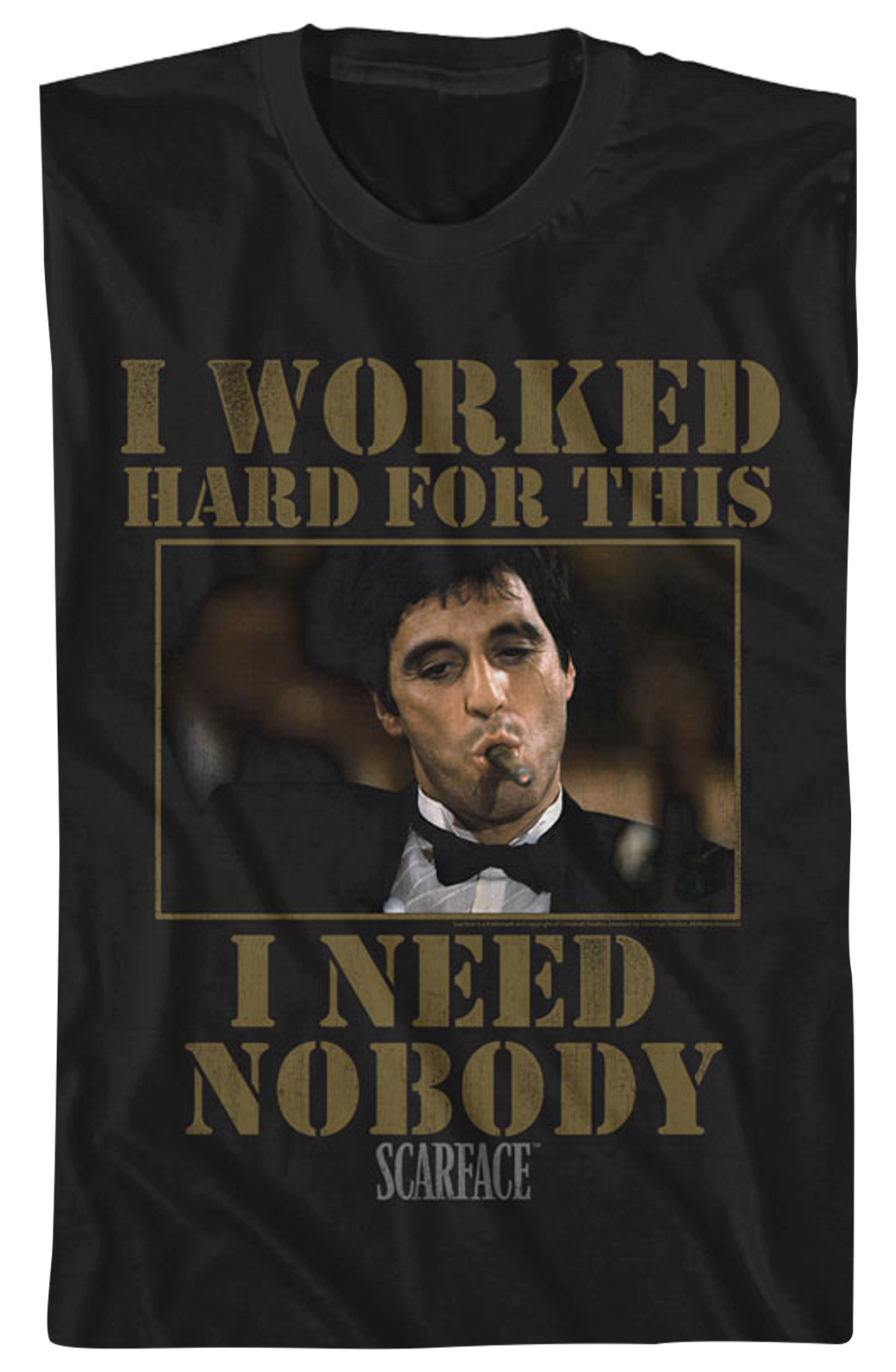 I Need Nobody Scarface T-Shirt Hoodie, Sweatshirt | CiraTrend.com (Image 2)