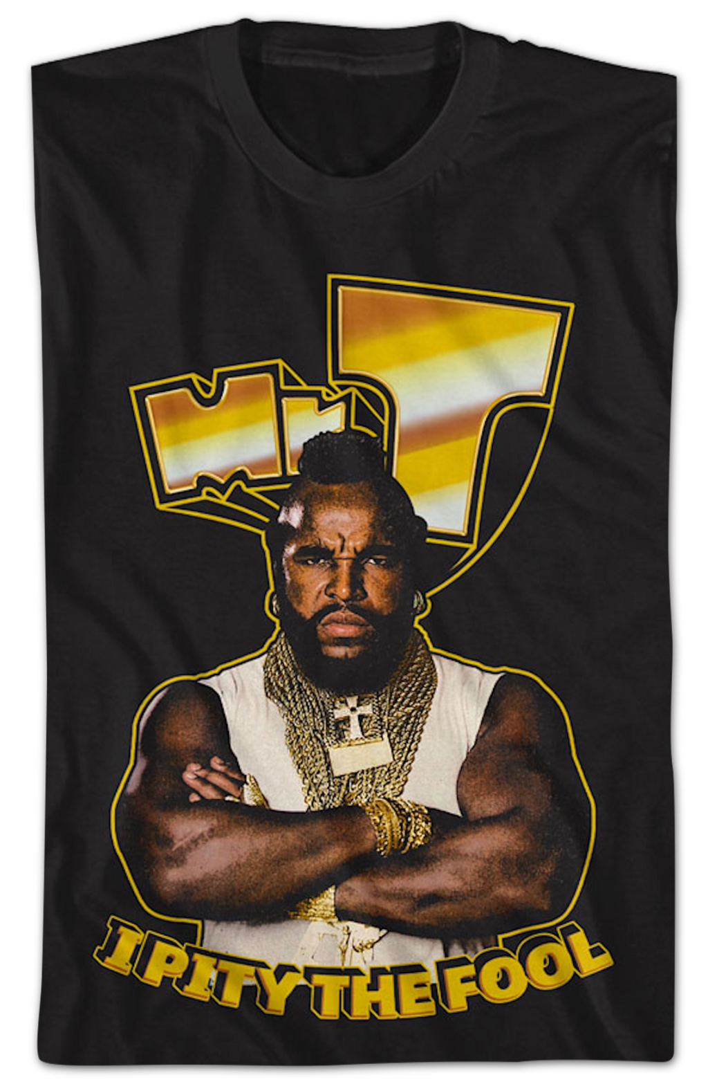 I Pity The Fool Gold Letters Mr. T Shirt Hoodie, Sweatshirt | CiraTrend.com (Image 2)