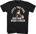 I Pity The Fool Who Don't Wear A Mask Mr. T Shirt Hoodie, Sweatshirt | CiraTrend.com (Image 1)