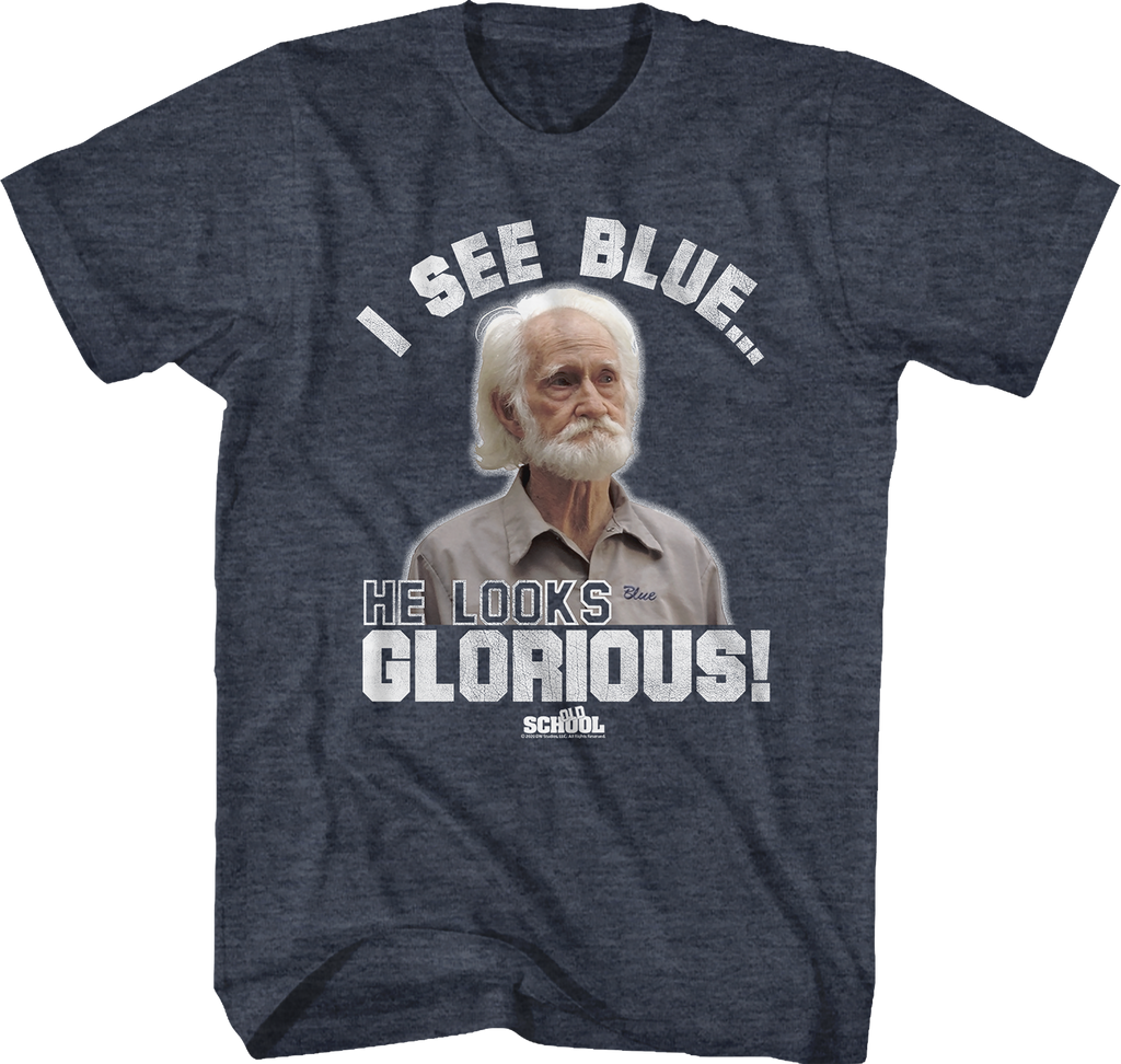 I See Blue He Looks Glorious Old School T-Shirt Hoodie, Sweatshirt | CiraTrend.com (Image 1)