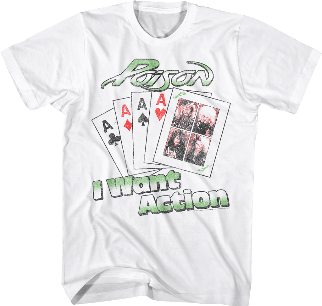 I Want Action Playing Cards Poison T-Shirt Hoodie, Sweatshirt | CiraTrend.com (Image 1)