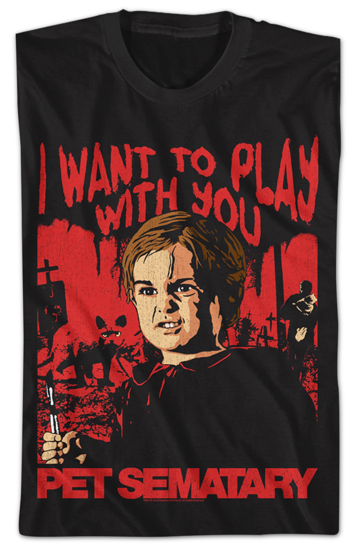 I Want To Play With You Pet Sematary T-Shirt Hoodie, Sweatshirt | CiraTrend.com (Image 2)