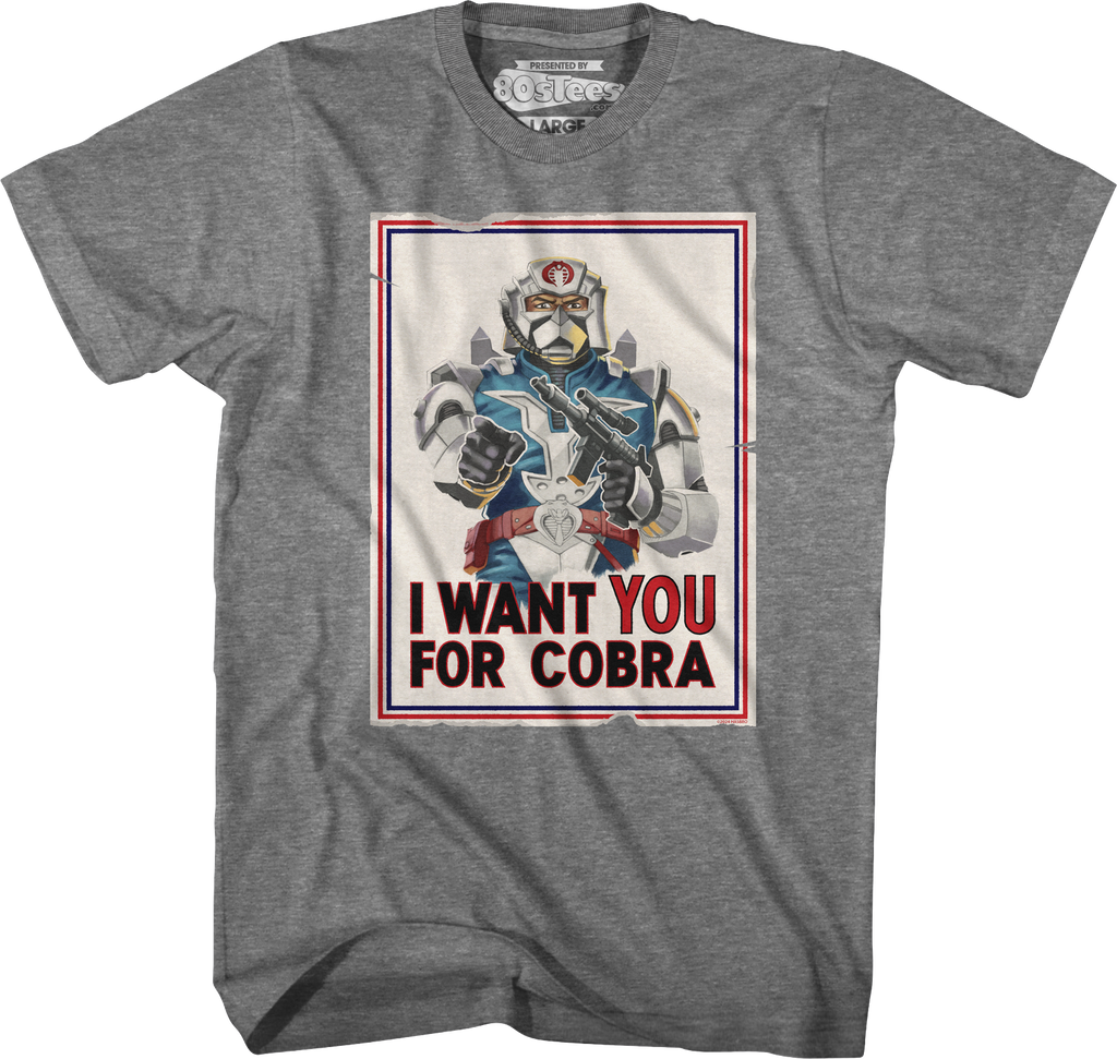 I Want You For Cobra Poster GI Joe T-Shirt Hoodie, Sweatshirt | CiraTrend.com (Image 3)