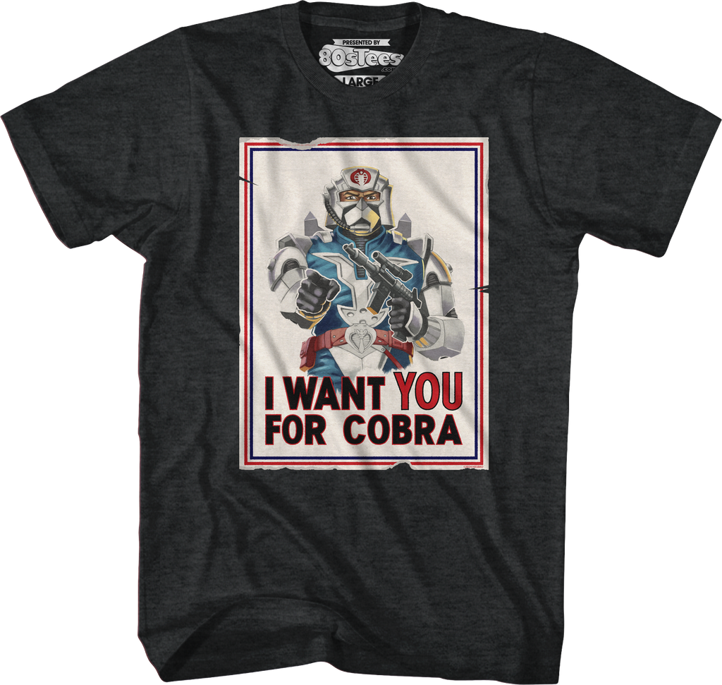 I Want You For Cobra Poster GI Joe T-Shirt Hoodie, Sweatshirt | CiraTrend.com (Image 1)