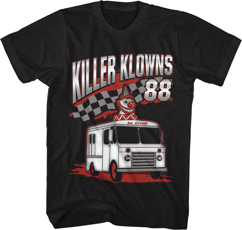 Ice Cream Truck Racing Killer Klowns From Outer Space T-Shirt Hoodie, Sweatshirt | CiraTrend.com (Image 1)