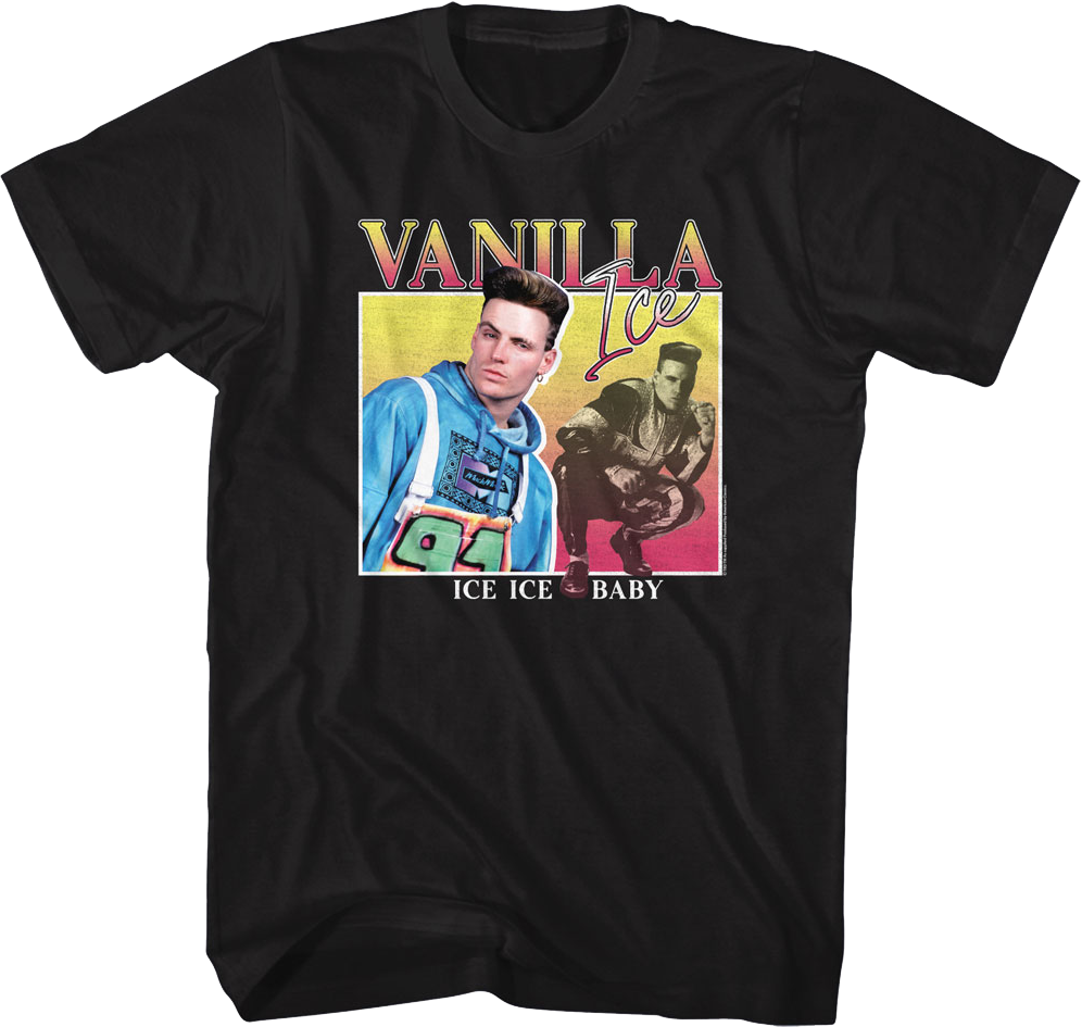 Ice Ice Baby Square Collage Vanilla Ice T-Shirt Hoodie, Sweatshirt | CiraTrend.com (Image 1)
