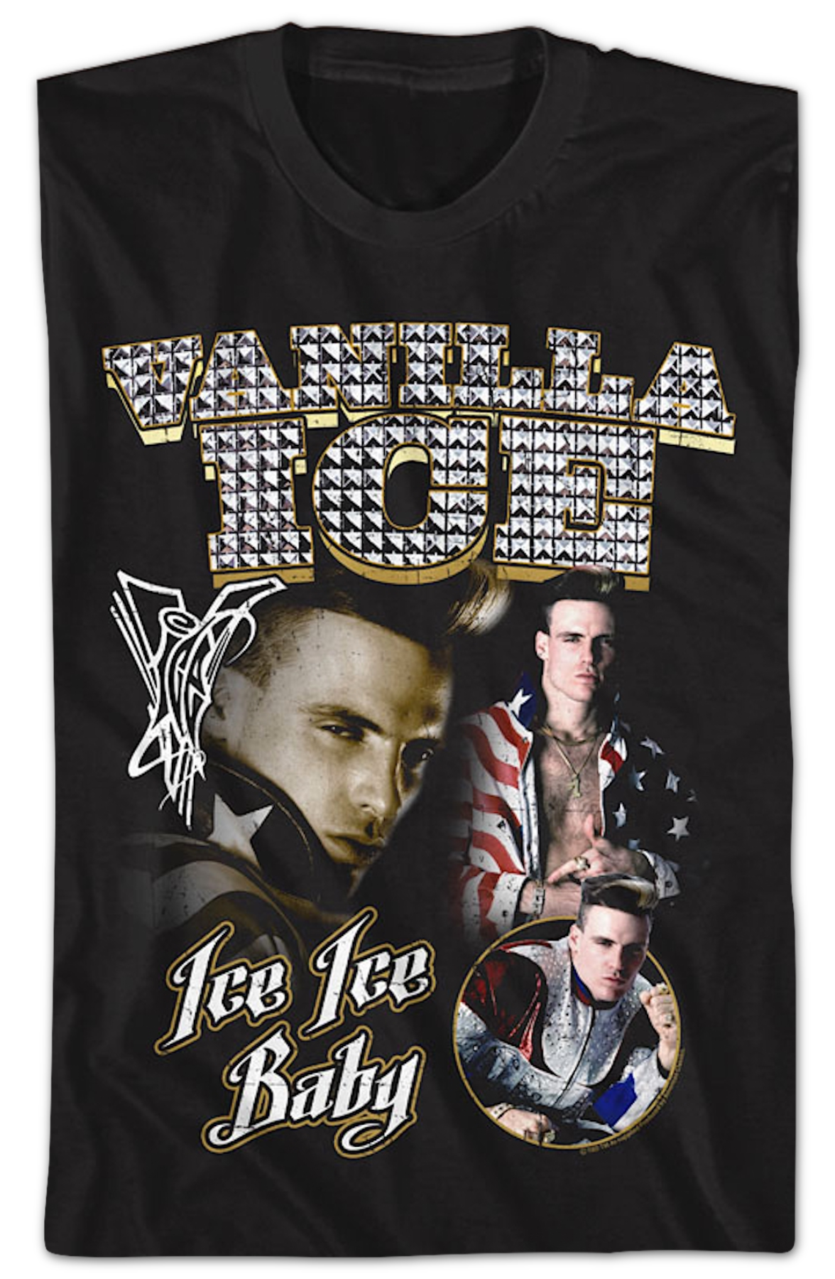 Ice Ice Baby Metal Studs Collage Vanilla Ice T-Shirt Hoodie, Sweatshirt | CiraTrend.com (Image 2)