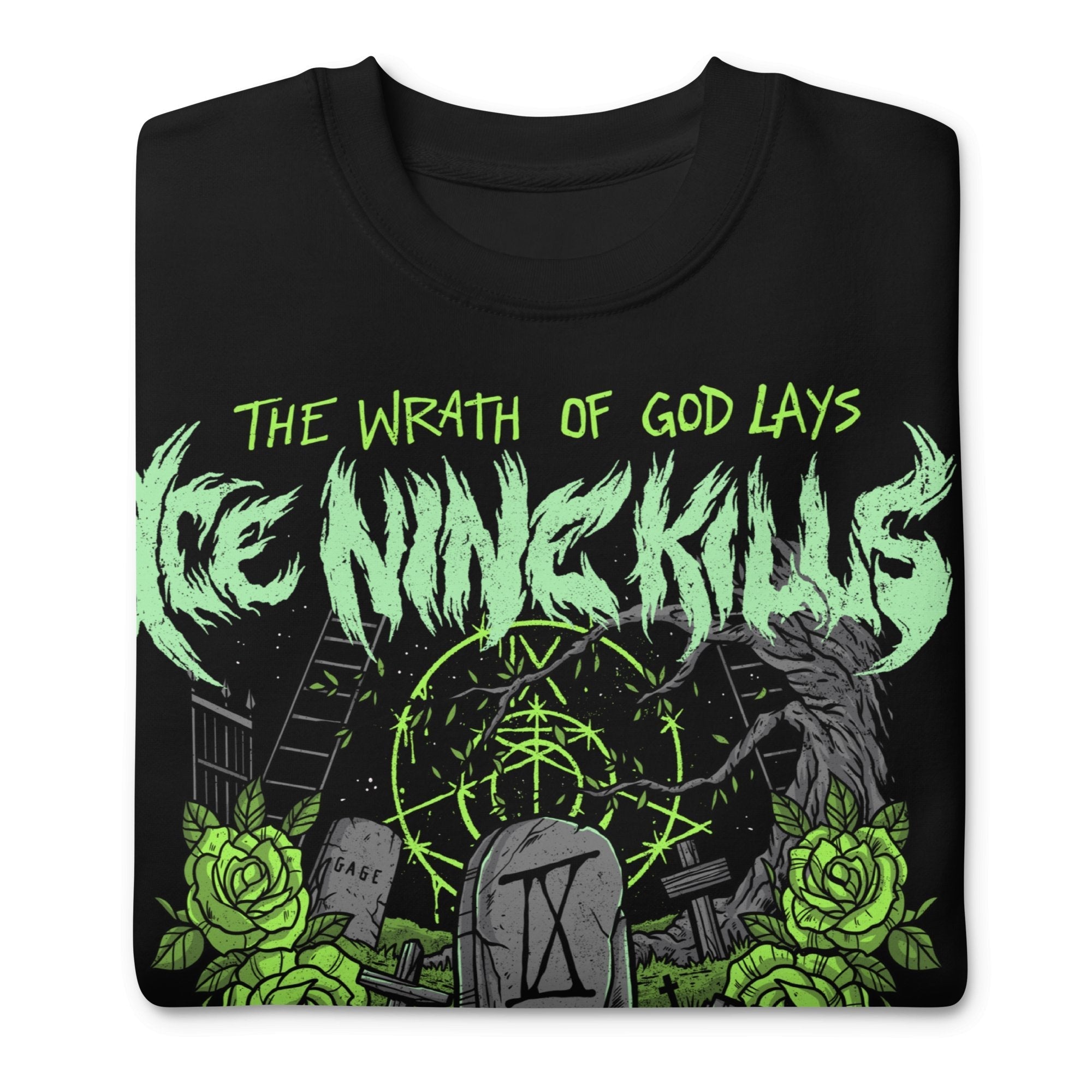 Ice Nine Kills Green Wrath Jumbo Print Sweatshirt T-Shirts, Hoodie | CiraTrend.com (Image 3)