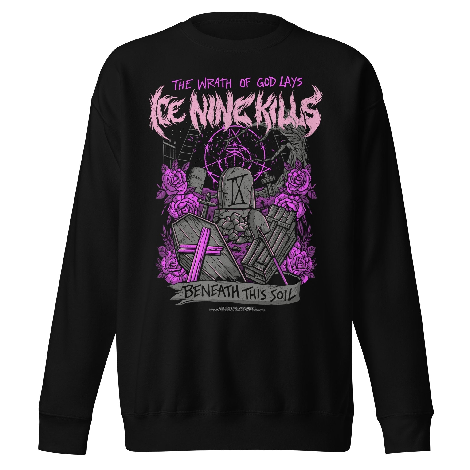 Ice Nine Kills Purple Wrath Jumbo Print Sweatshirt T-Shirts, Hoodie | CiraTrend.com (Image 1)