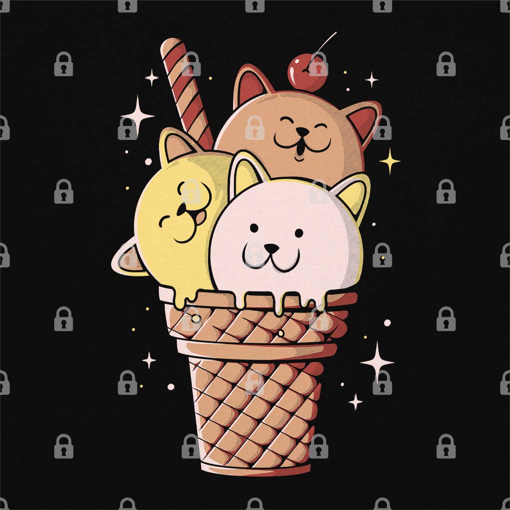 Ice Cat T-Shirt Hoodie, Sweatshirt | CiraTrend.com (Image 1)
