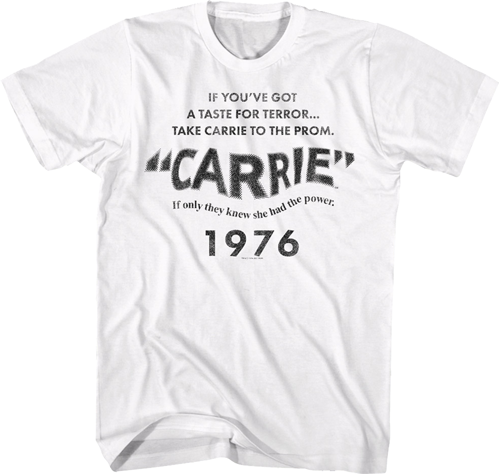 If You've Got A Taste For Terror Carrie T-Shirt Hoodie, Sweatshirt | CiraTrend.com (Image 1)