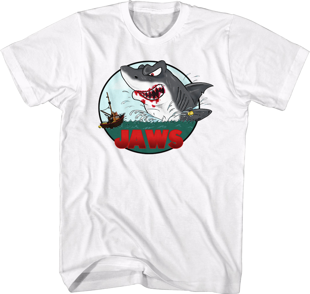 Illustrated Attack Jaws T-Shirt Hoodie, Sweatshirt | CiraTrend.com (Image 1)