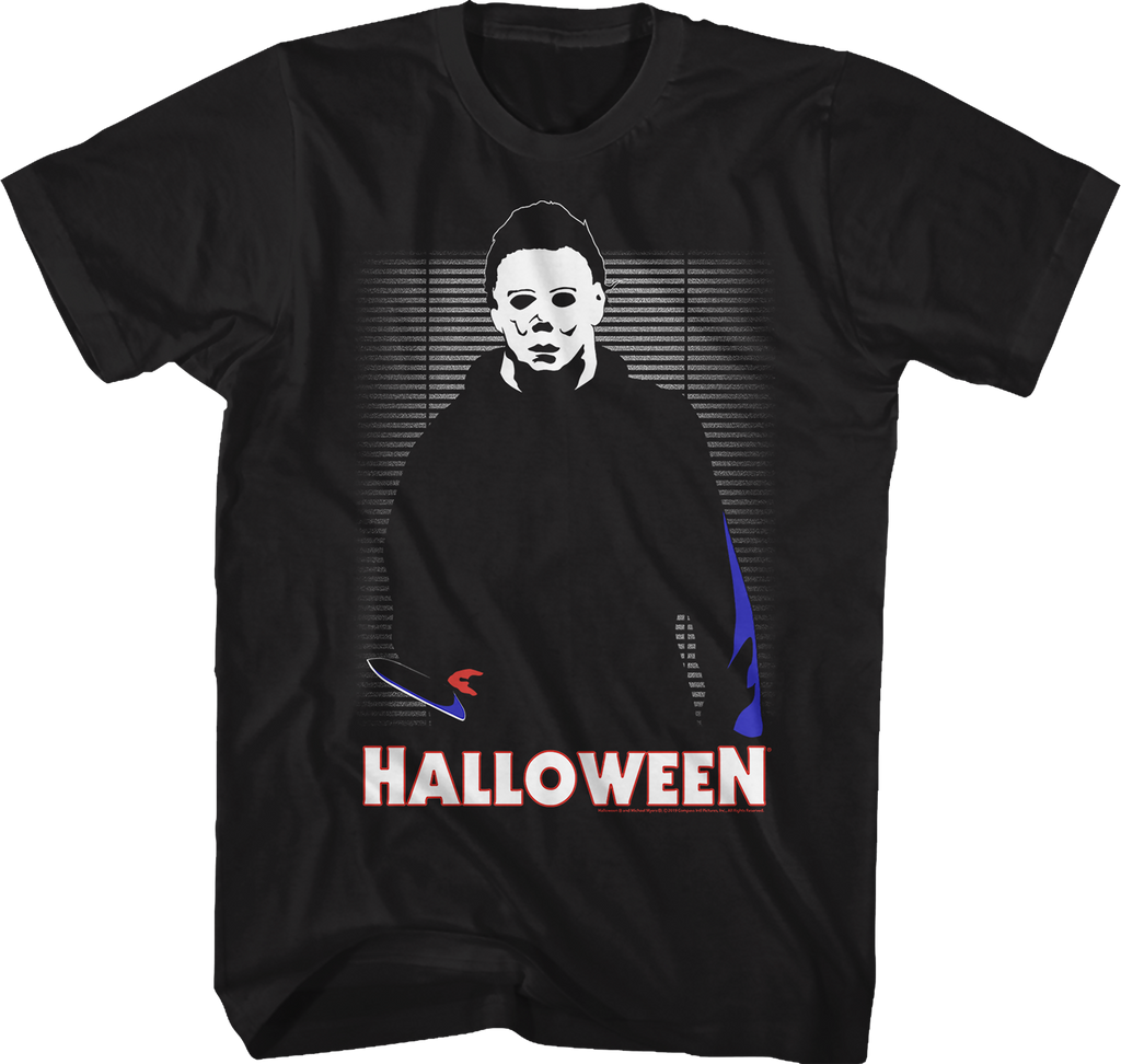 Illustrated Michael Myers Halloween T-Shirt Hoodie, Sweatshirt | CiraTrend.com (Image 1)