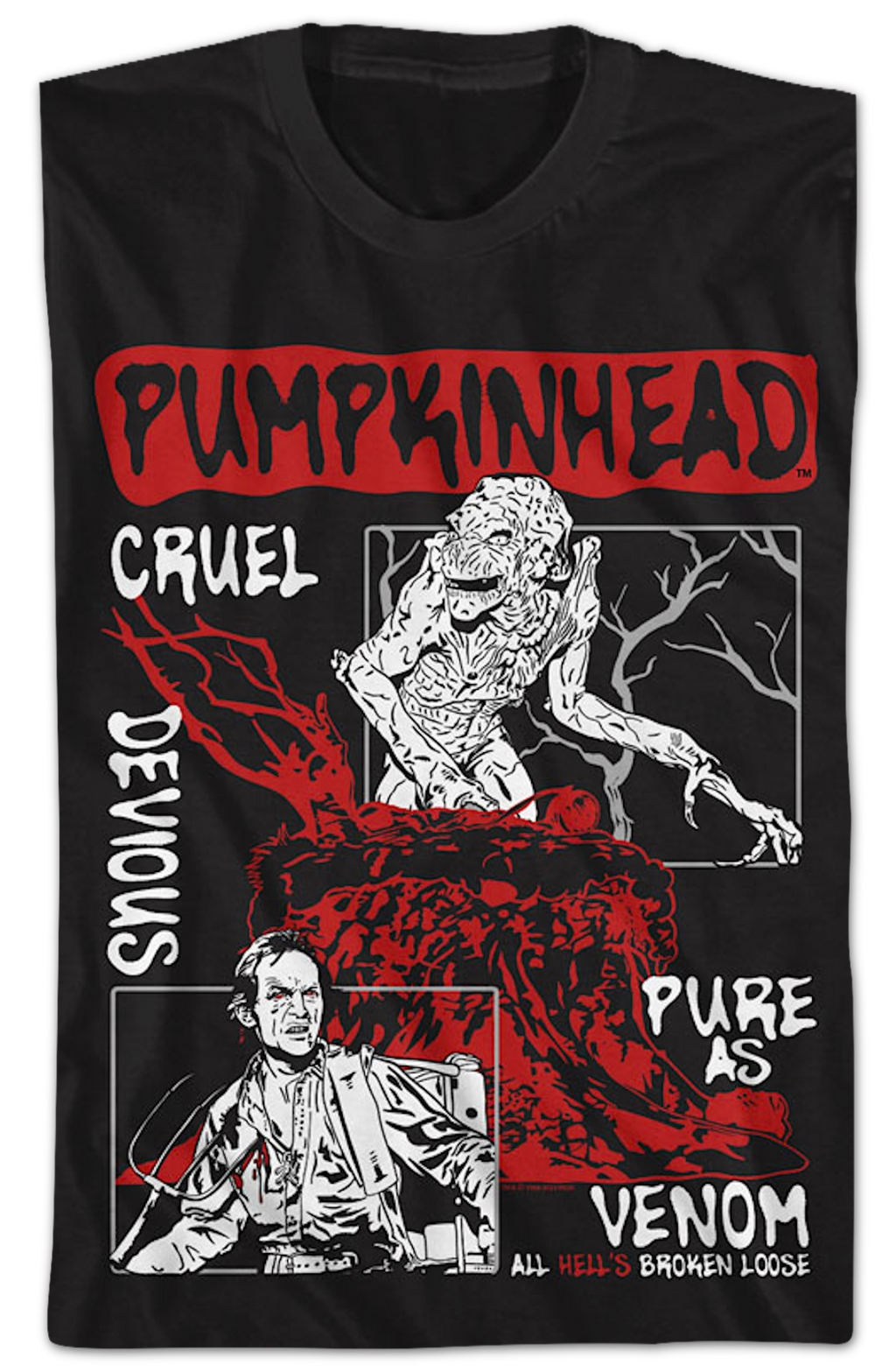Illustrated Panels Pumpkinhead T-Shirt Hoodie, Sweatshirt | CiraTrend.com (Image 2)