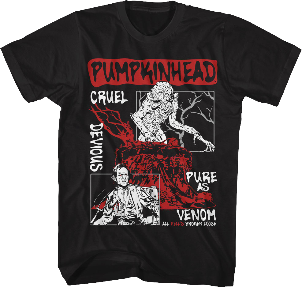 Illustrated Panels Pumpkinhead T-Shirt Hoodie, Sweatshirt | CiraTrend.com (Image 1)