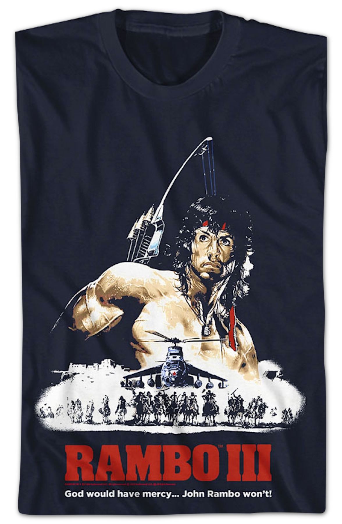 Illustrated Poster Rambo III T-Shirt Hoodie, Sweatshirt | CiraTrend.com (Image 2)