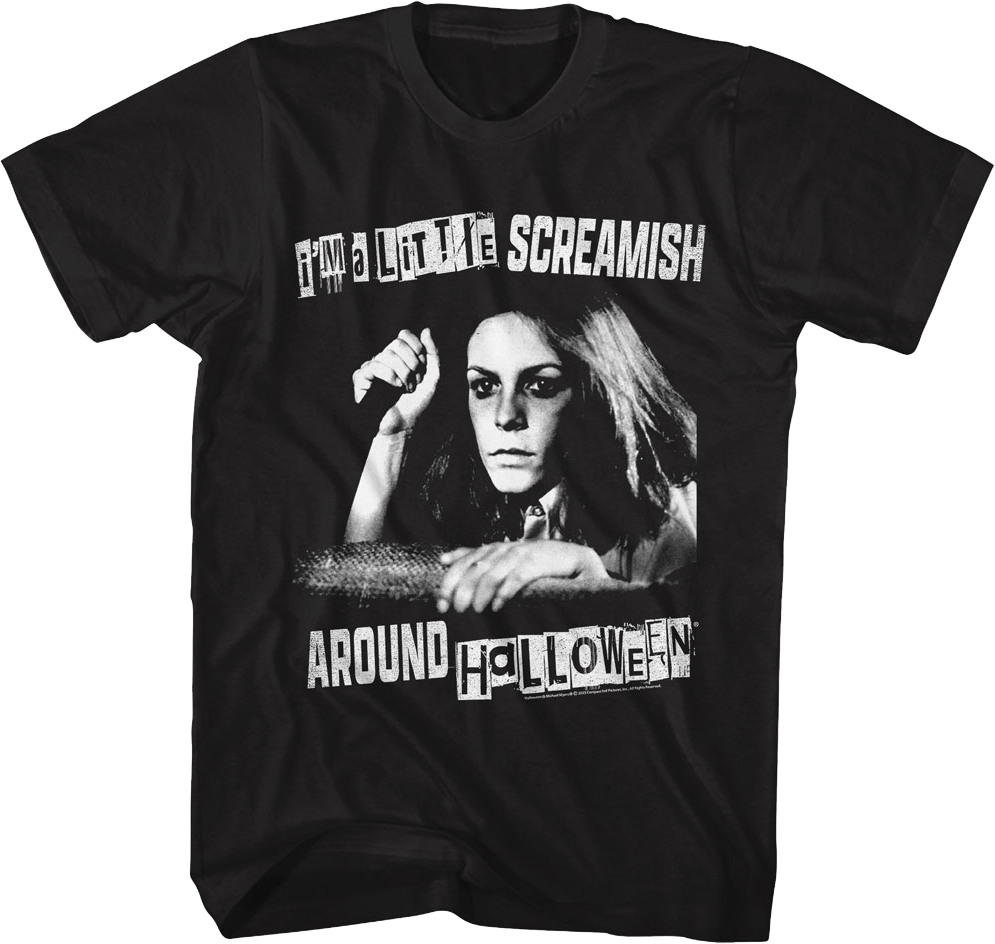 I'm A Little Screamish Around Halloween T-Shirt Hoodie, Sweatshirt | CiraTrend.com (Image 1)