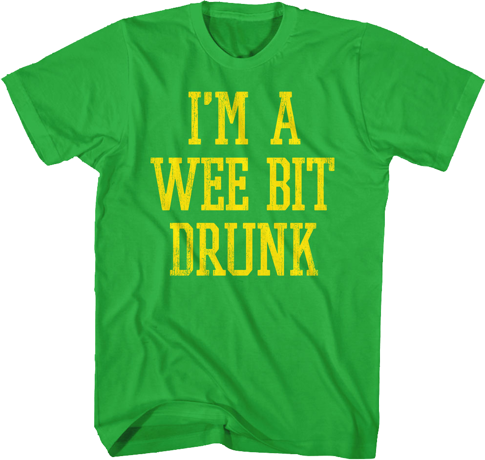 I'm A Wee Bit Drunk St. Patrick's Day T-Shirt Hoodie, Sweatshirt | CiraTrend.com (Image 1)