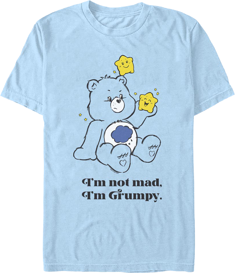 I'm Not Mad, I'm Grumpy Care Bears T-Shirt Hoodie, Sweatshirt | CiraTrend.com (Image 1)
