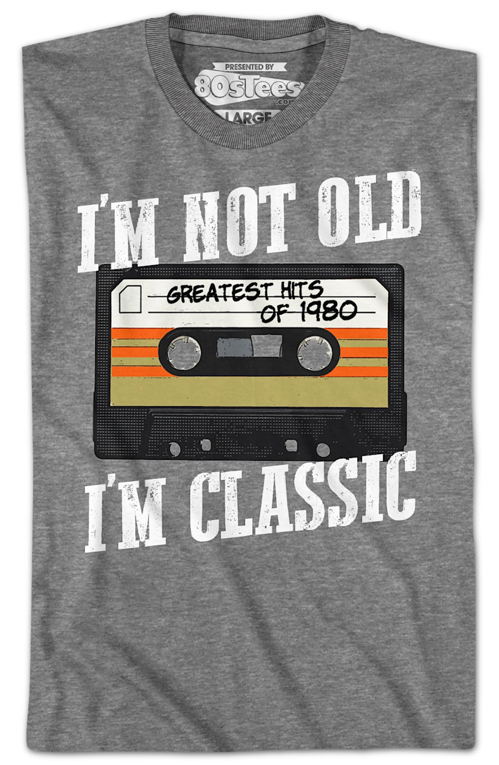 I'm Not Old I'm Classic Greatest Hits Of 1980 T-Shirt Hoodie, Sweatshirt | CiraTrend.com (Image 2)