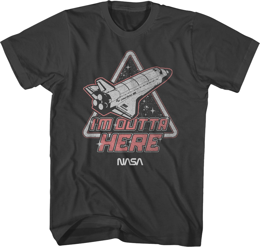 I'm Outta Here NASA T-Shirt Hoodie, Sweatshirt | CiraTrend.com (Image 1)