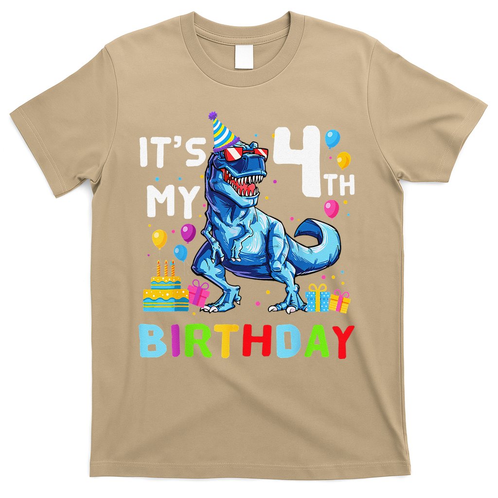 Its My 4th Birthday Happy 4 Year TRex T-Shirt