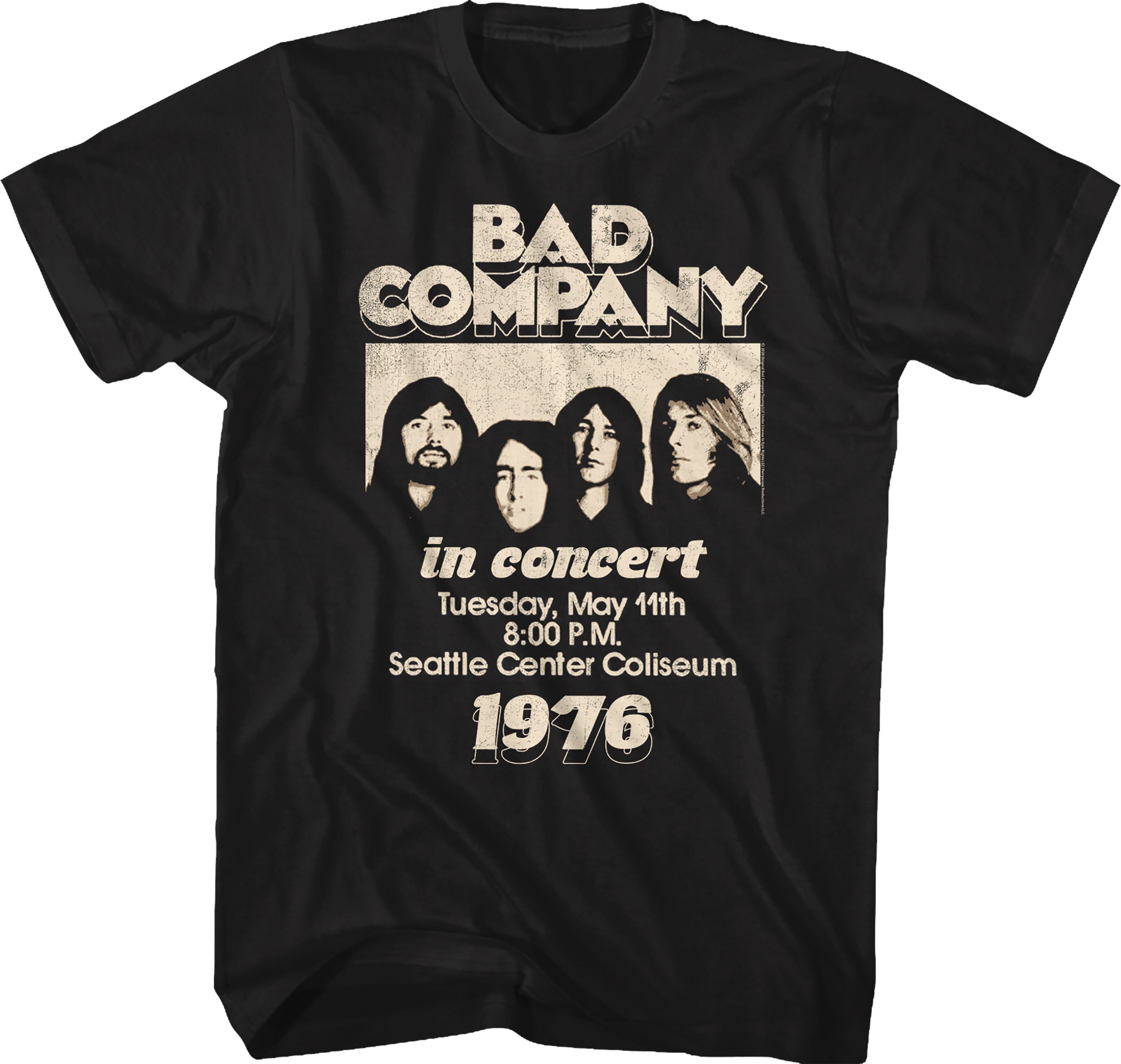 In Concert Bad Company T-Shirt Hoodie, Sweatshirt | CiraTrend.com (Image 1)