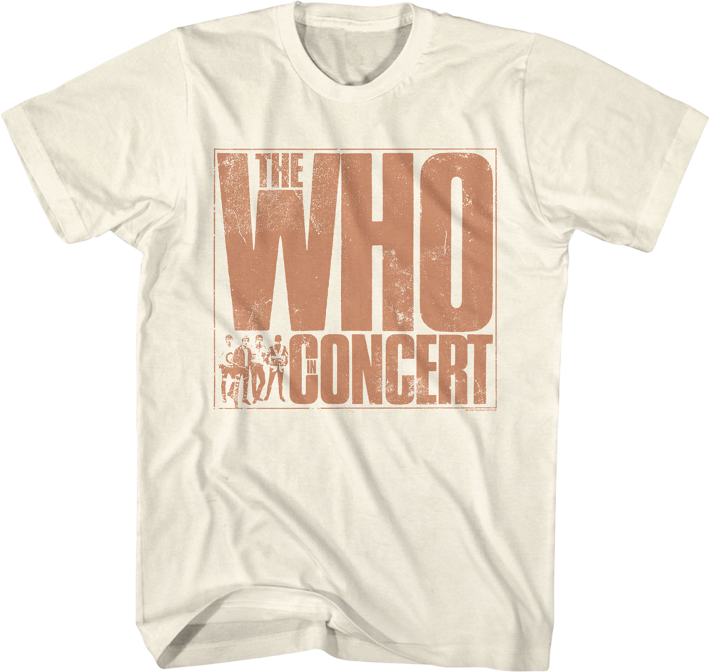 In Concert The Who T-Shirt Hoodie, Sweatshirt | CiraTrend.com (Image 1)