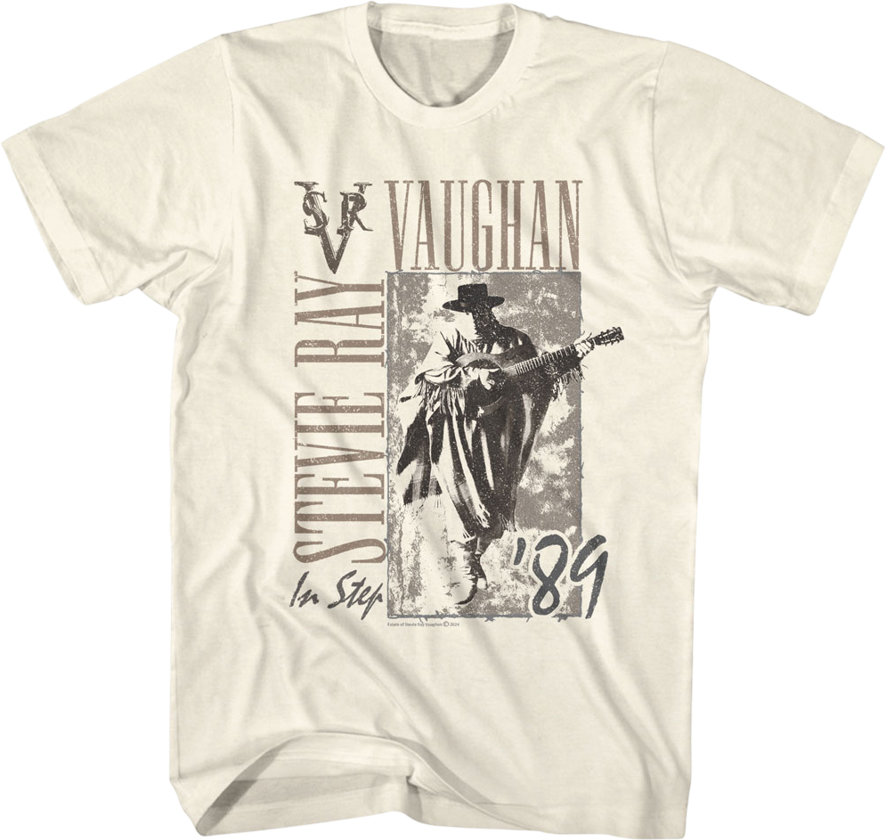 In Step '89 Stevie Ray Vaughan T-Shirt Hoodie, Sweatshirt | CiraTrend.com (Image 1)