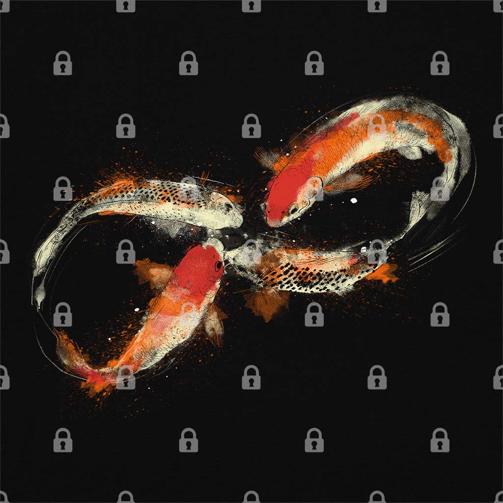 Infinity Koi Fish T-Shirt Hoodie, Sweatshirt | CiraTrend.com (Image 1)