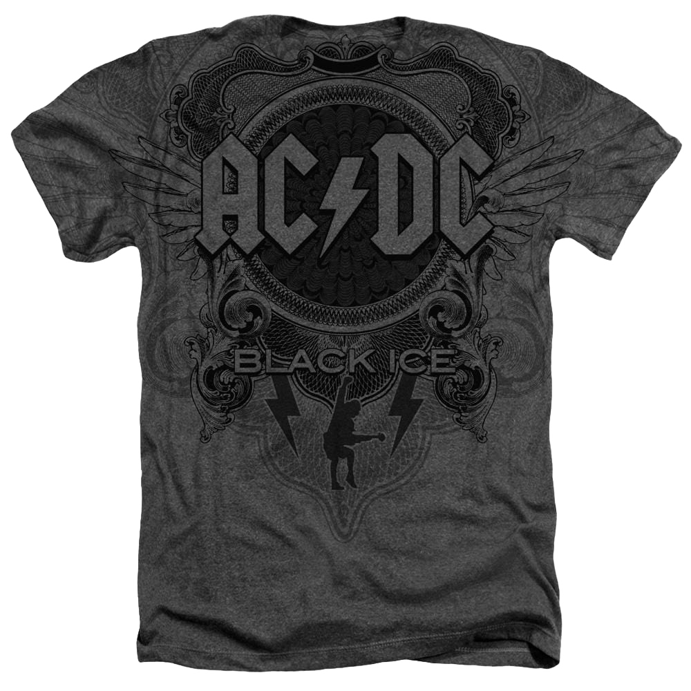 ACDC Black Ice Motion Adult Regular Fit Heather T-Shirt Hoodie, Sweatshirt | CiraTrend.com