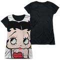 Betty Boop Big Boop Head - Juniors Black Back T-Shirt Hoodie, Sweatshirt | CiraTrend.com