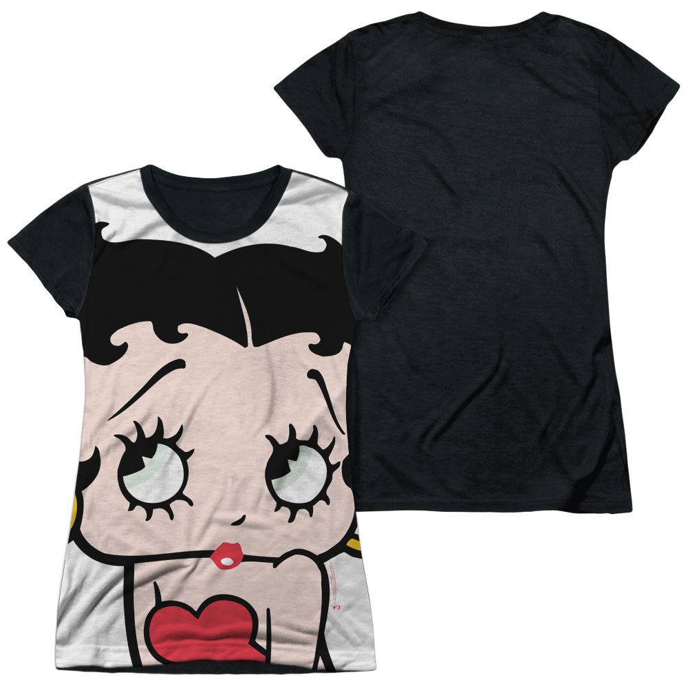 Betty Boop Big Boop Head - Juniors Black Back T-Shirt Hoodie, Sweatshirt | CiraTrend.com