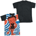 Betty Boop Mod Rings - Men's Black Back T-Shirt Hoodie, Sweatshirt | CiraTrend.com