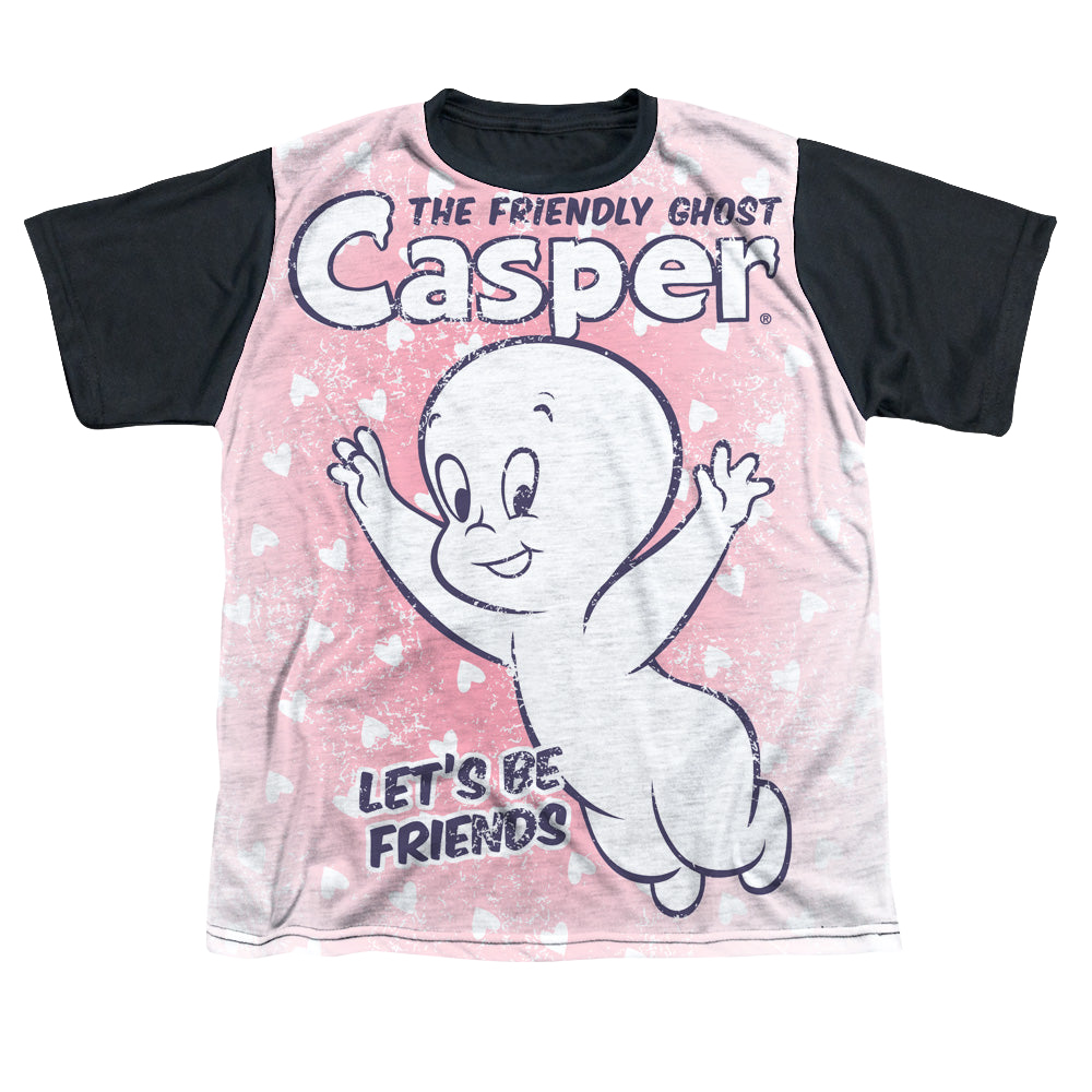Casper the Friendly Ghost Lets Be Friends - Youth Black Back T-Shirt Hoodie, Sweatshirt | CiraTrend.com