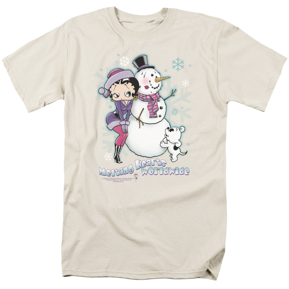 Betty Boop Melting Hearts - Men's Regular Fit T-Shirt Hoodie, Sweatshirt | CiraTrend.com