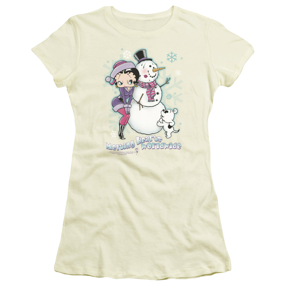 Betty Boop Melting Hearts - Juniors T-Shirt Hoodie, Sweatshirt | CiraTrend.com