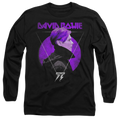 David Bowie Side Profile 75 Logo - Men's Long Sleeve T-Shirt Hoodie, Sweatshirt | CiraTrend.com